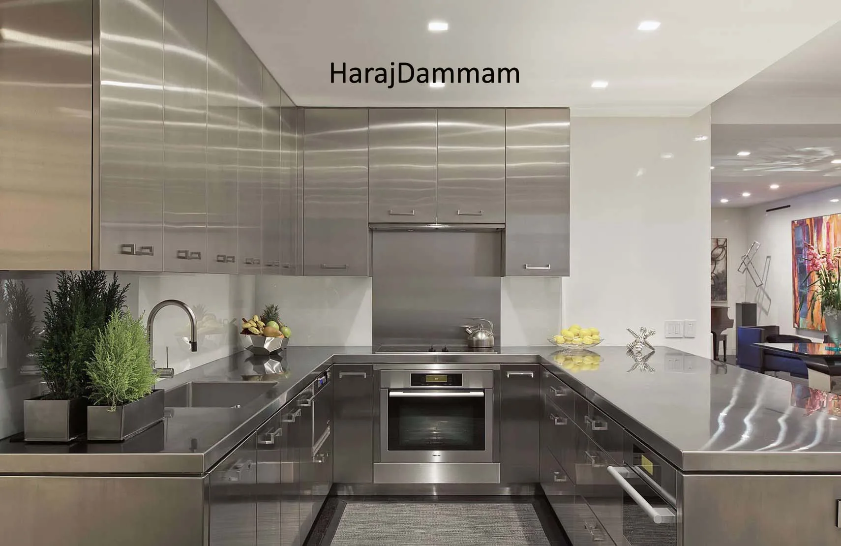 خزائن مطبخ من الفولاذ المقاوم للصدأ