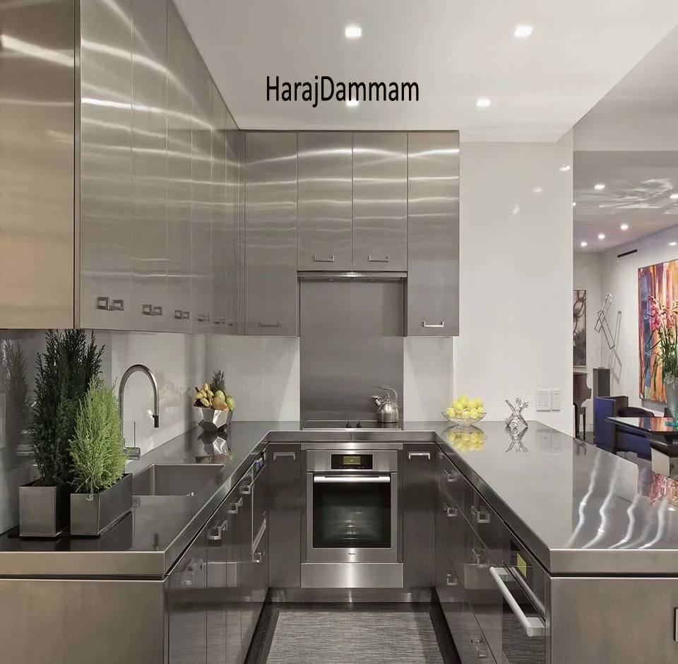 خزائن مطبخ من الفولاذ المقاوم للصدأ​